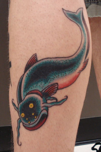 catfish tattoo. Shop News : Iron Brush Tattoo